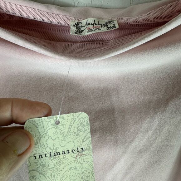 Free People Off to the Races Boatneck Bodysuit in Ballet Slipper Size XS NWT - Picture 4 of 10